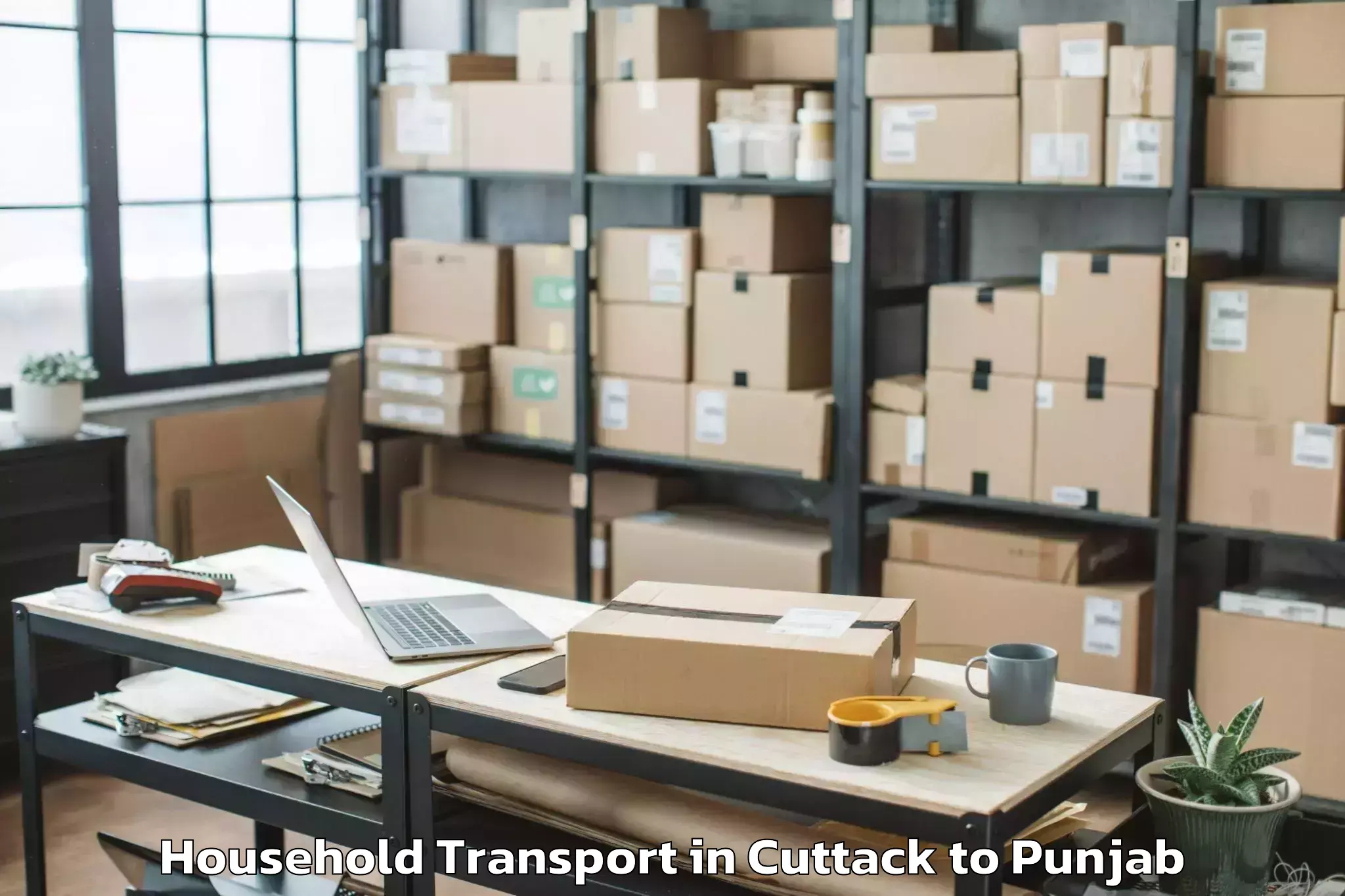 Book Cuttack to Kapurthala Household Transport Online